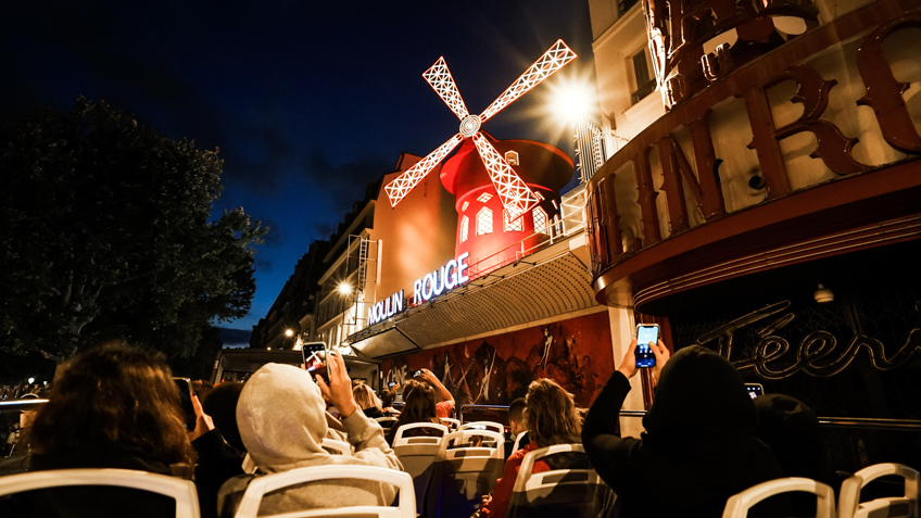 Tootbus Paris by Night Moulin Rouge