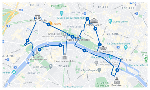 Tootbus Paris Iconic Route Tootbus Paris Iconic Route