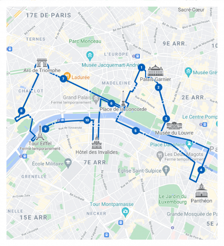 Tootbus Paris Iconic Route Tootbus Paris Iconic Route