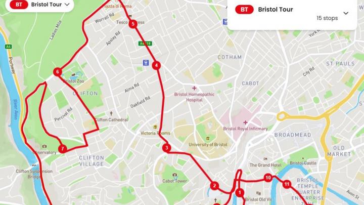 Tootbus Bristol Discovery Bristol Map