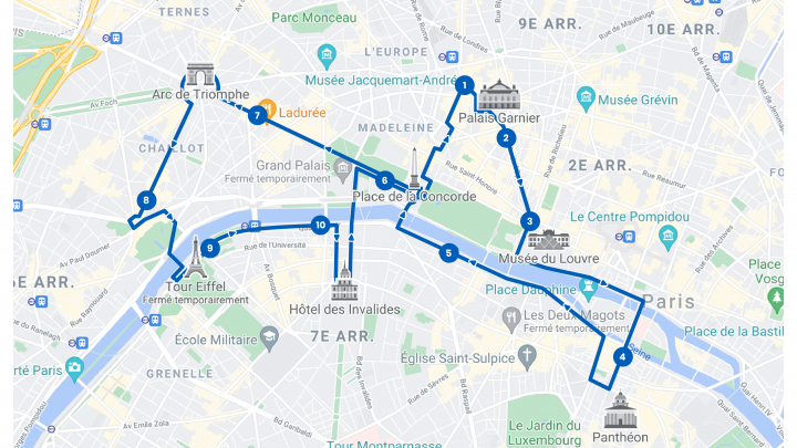 Tootbus Paris Iconic Route