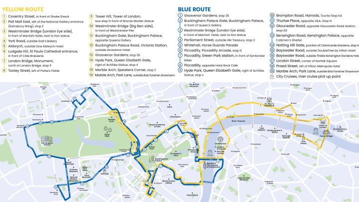 Tootbus London map