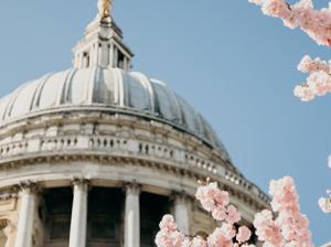 St Paul's Cathedral in spring