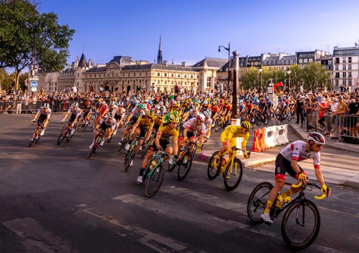 Tour de France in Paris, route in 2022