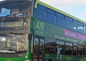 Bristol to Bath : Air Decker buses