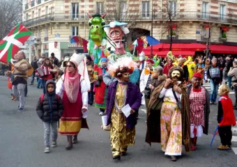 The Paris Carnival, a popular Parisian festival