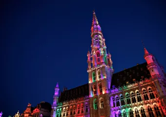 The Belgian Pride Parade in Brussels