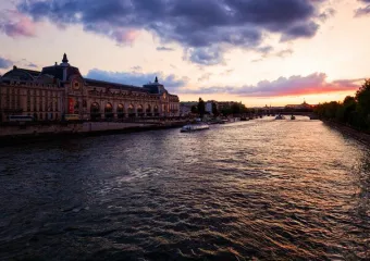 Paris along the Seine river