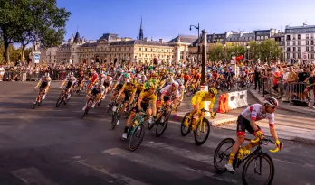 Tour de France in Paris, route in 2022